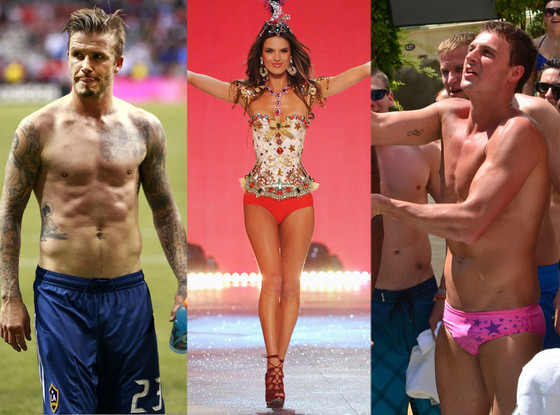 Alessandra Ambrosio, David Beckham, Ryan Lochte Alessandra Ambrosio, David Beckham, Ryan Lochte